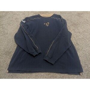 Men's Size Large Y2K Puma St. Louis Rams Pulllover Sweatshirt NFL *READ